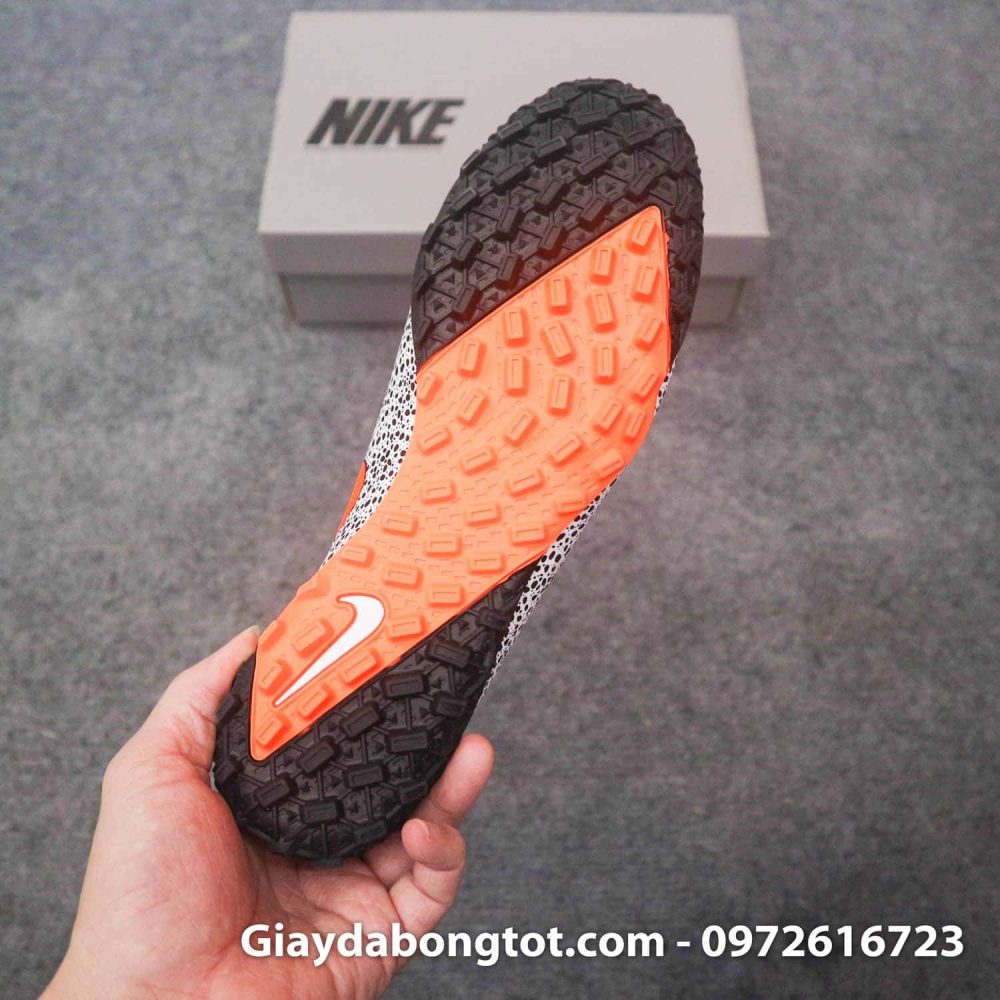 Giay da banh cao co nike mercurial superfly 7 elite tf cr7 safari trang den (9)