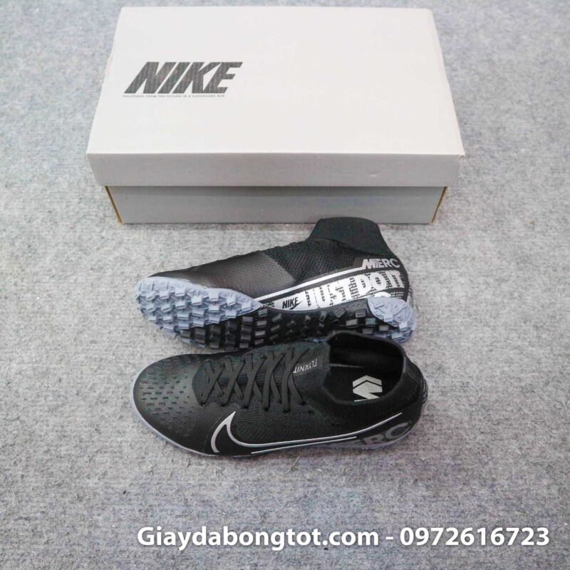 Giay da banh cao co nike mercurial superfly 7 elite tf den tre em (1)