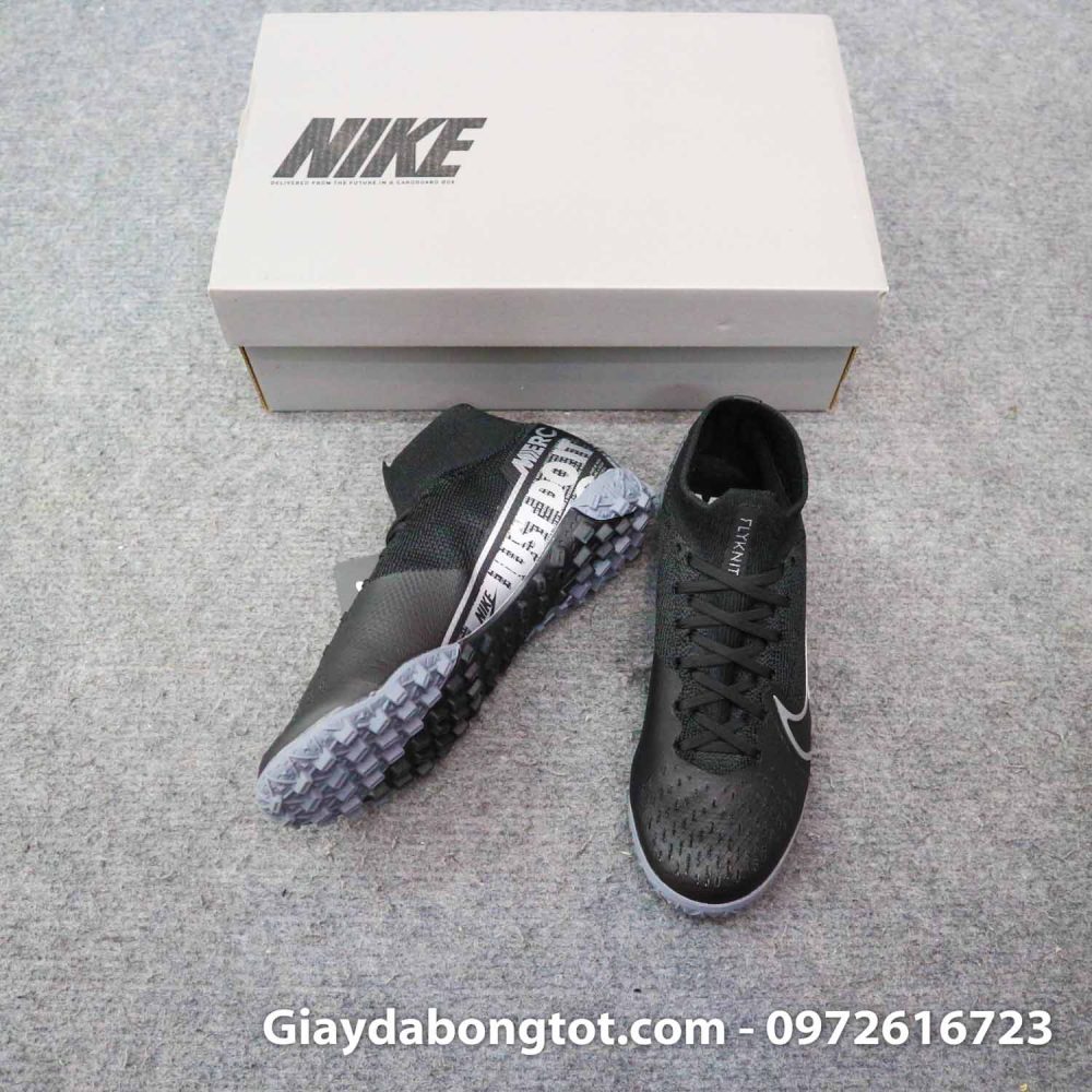 Giay da banh cao co nike mercurial superfly 7 elite tf den tre em (3)