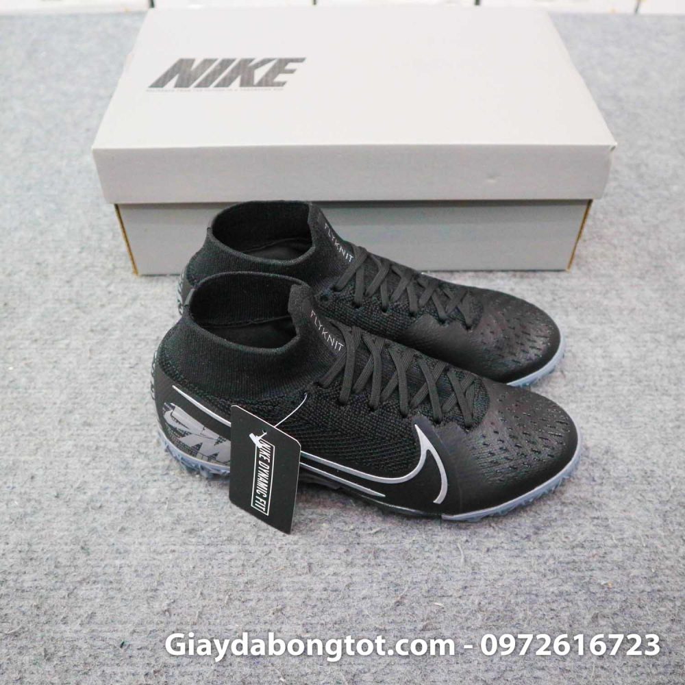 Giay da banh cao co nike mercurial superfly 7 elite tf den tre em (6)