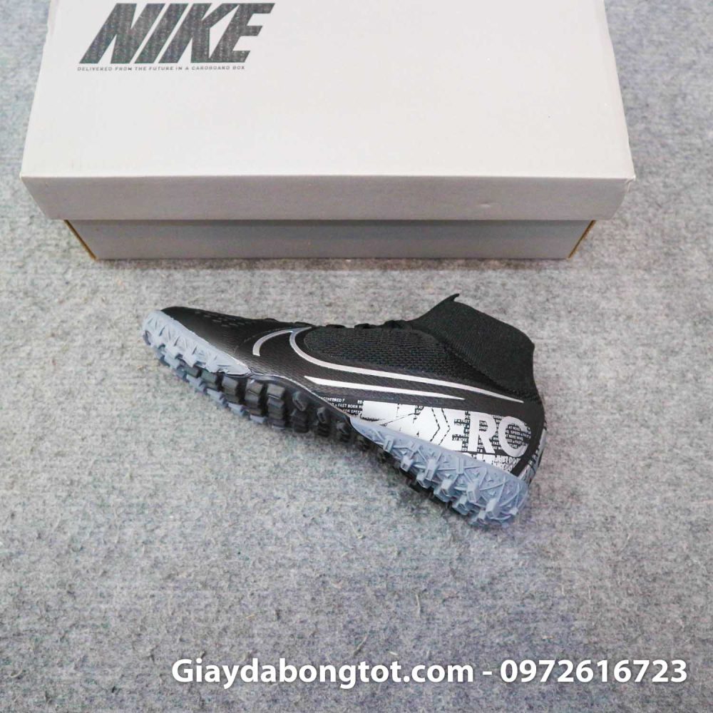 Giay da banh cao co nike mercurial superfly 7 elite tf den tre em (8)