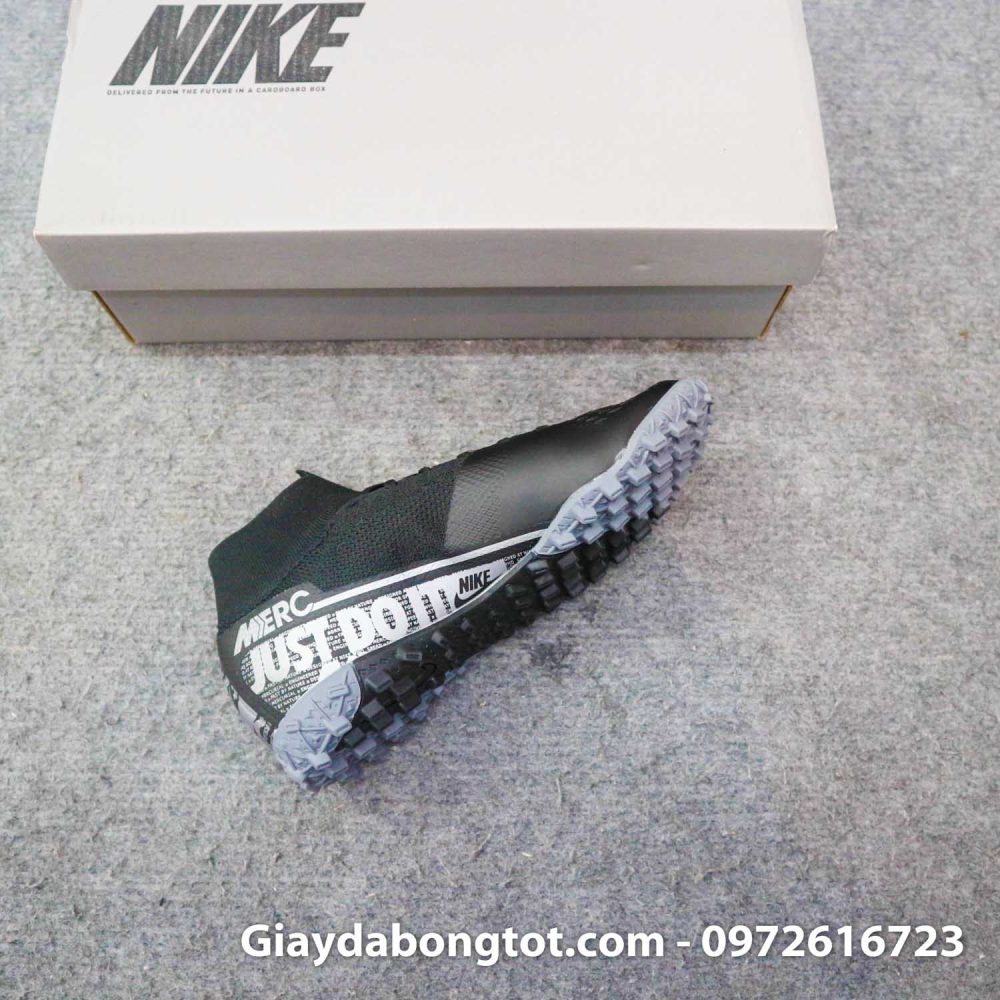 Giay da banh cao co nike mercurial superfly 7 elite tf den tre em (9)