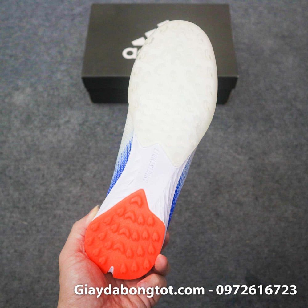 Giay da banh da mong adidas x ghosted .1 tf trang cam vach xanh (9)