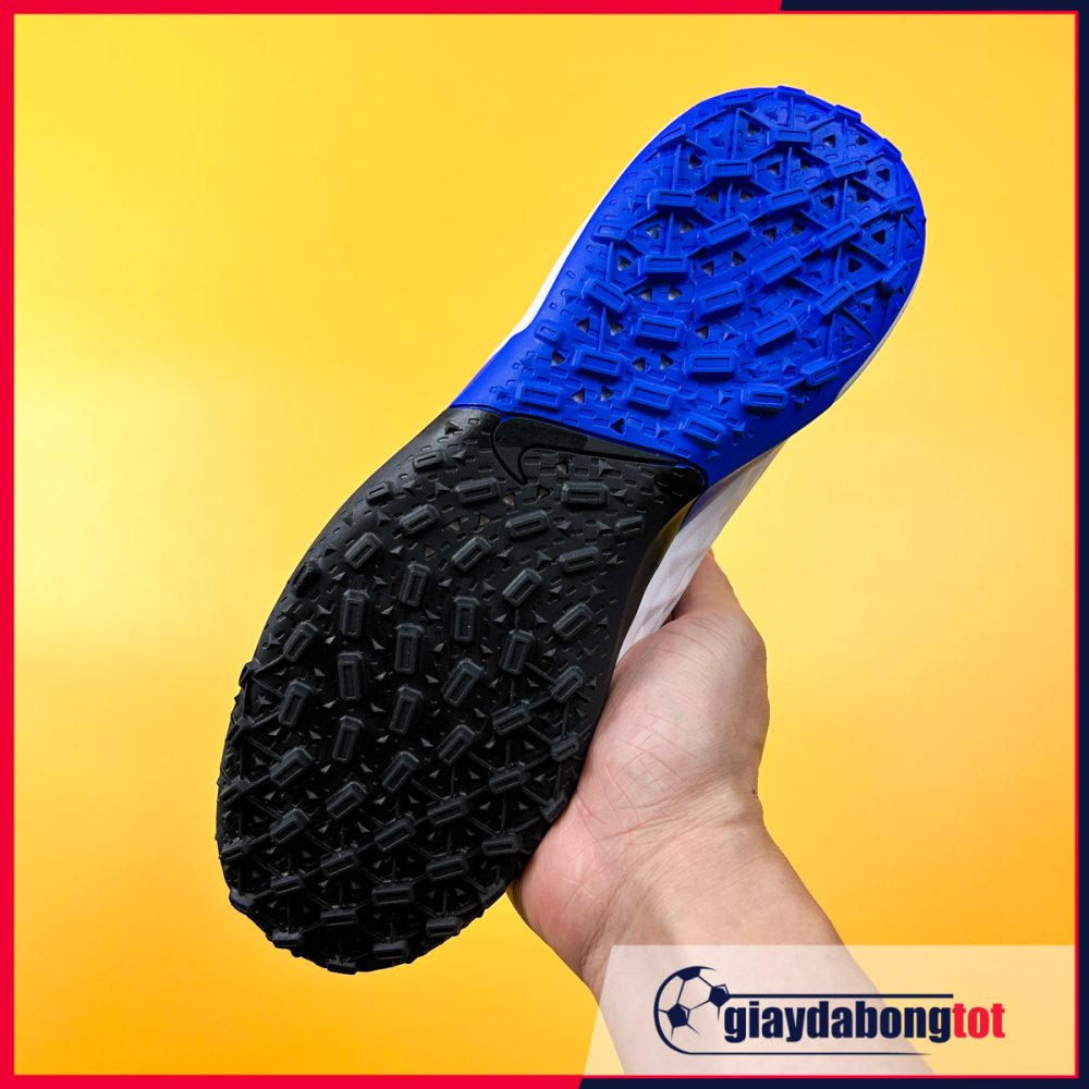 Nike Tiempo 8 Pro TF trắng xanh dương vạch đen Bản SF