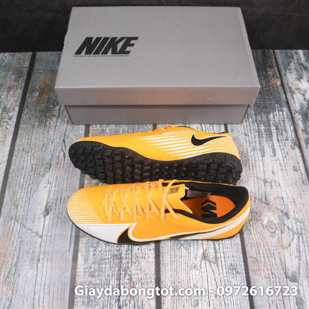 Nike mercurial vapor 13 academy tf vang trang vach den superfake (1)