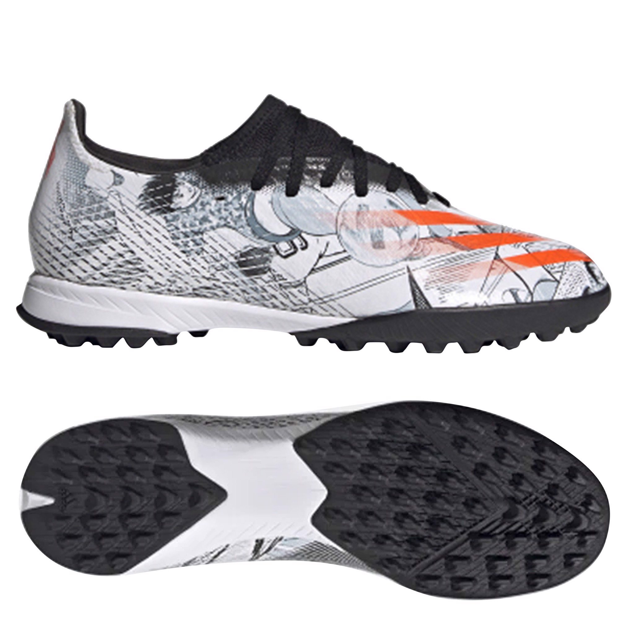 Adidas-X-Ghosted .3-TF-Tsubasa-Footwear-White-Orange-Core-Black