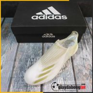 Giay da bong khong day adidas x ghosted + fg trang vach vang (6)