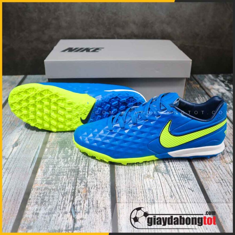 Nike tiempo 8 pro tf xanh duong vach vang (2)