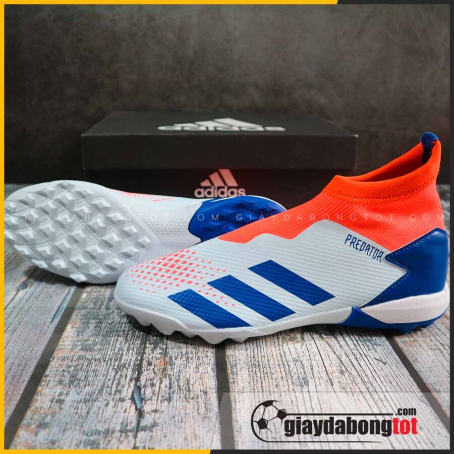 Giay da banh adidas predator 20.3 tf xanh nhat co cam khong day (2)
