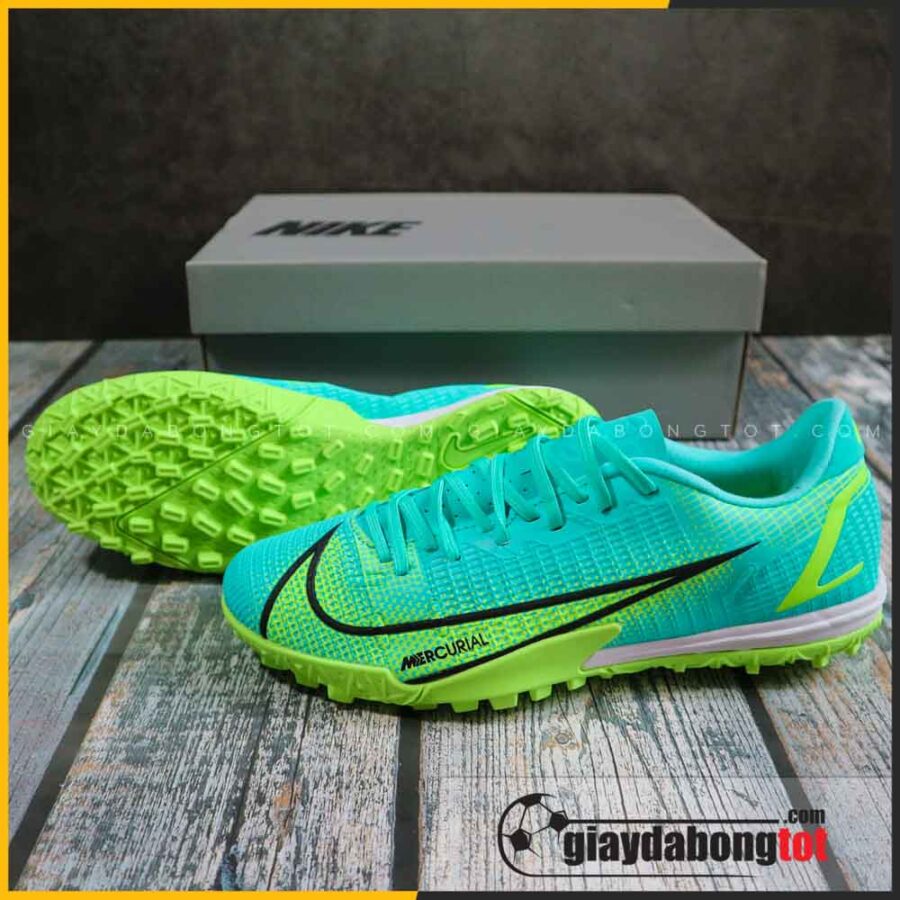 Nike mercurial vapor 14 academy tf xanh nhat vach den (2)
