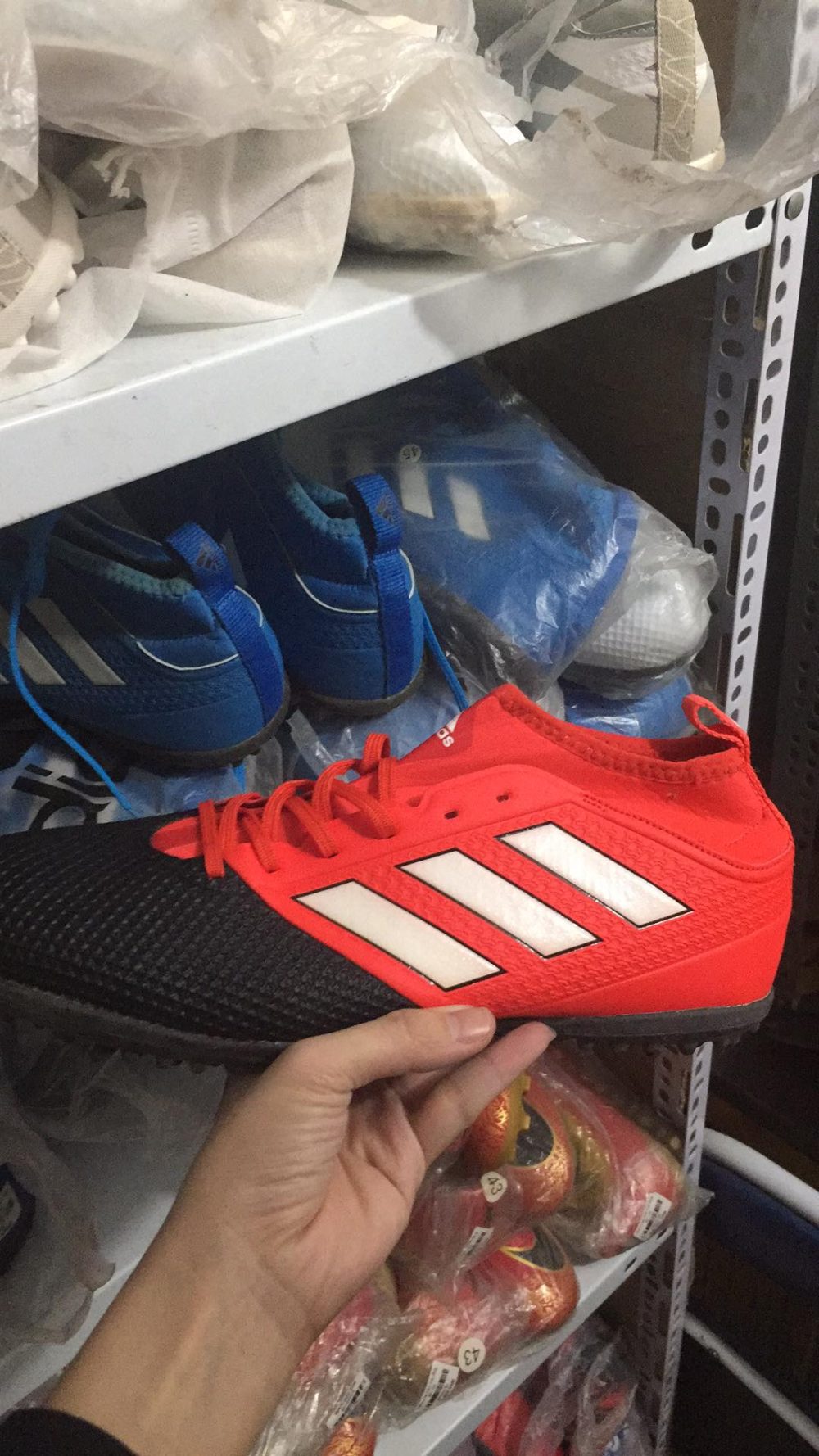 Giày đá bóng Adidas ACE 17.3 TF đỏ đen big size [SALE]