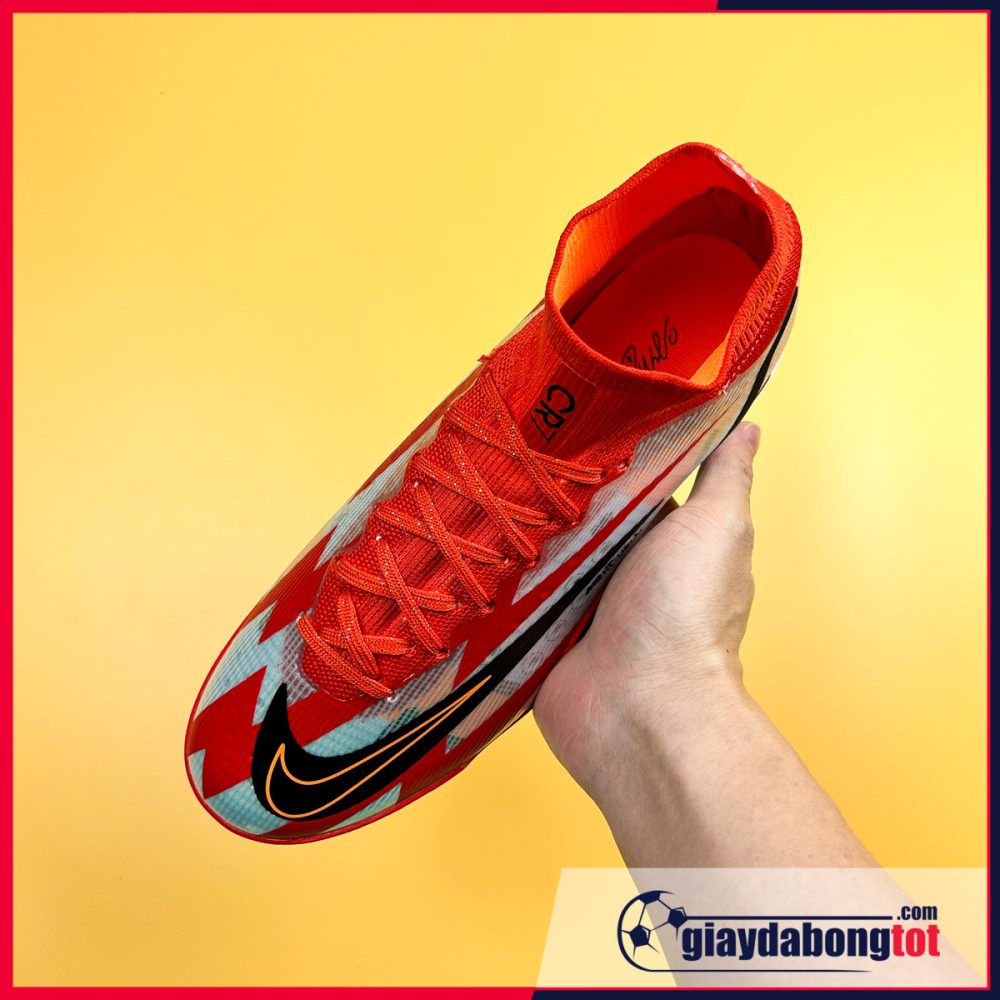 Nike Mercurial Superfly 8 Elite TF Đỏ bạc CR7 cổ cao