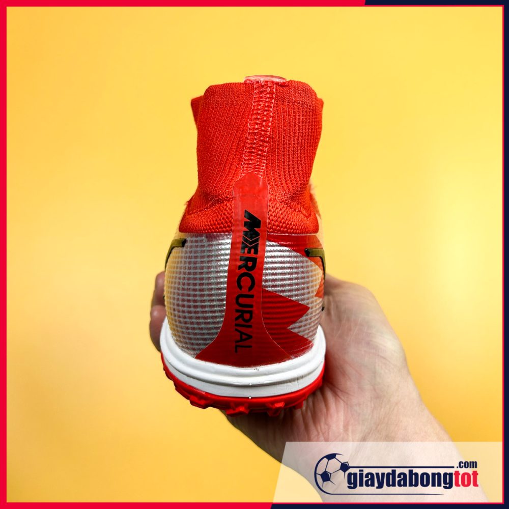 Nike Mercurial Superfly 8 Elite TF Đỏ bạc CR7 cổ cao