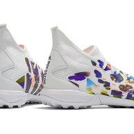 Adidas Predator Freak .3 TF trắng đen Pogba | Cổ cao, có dây