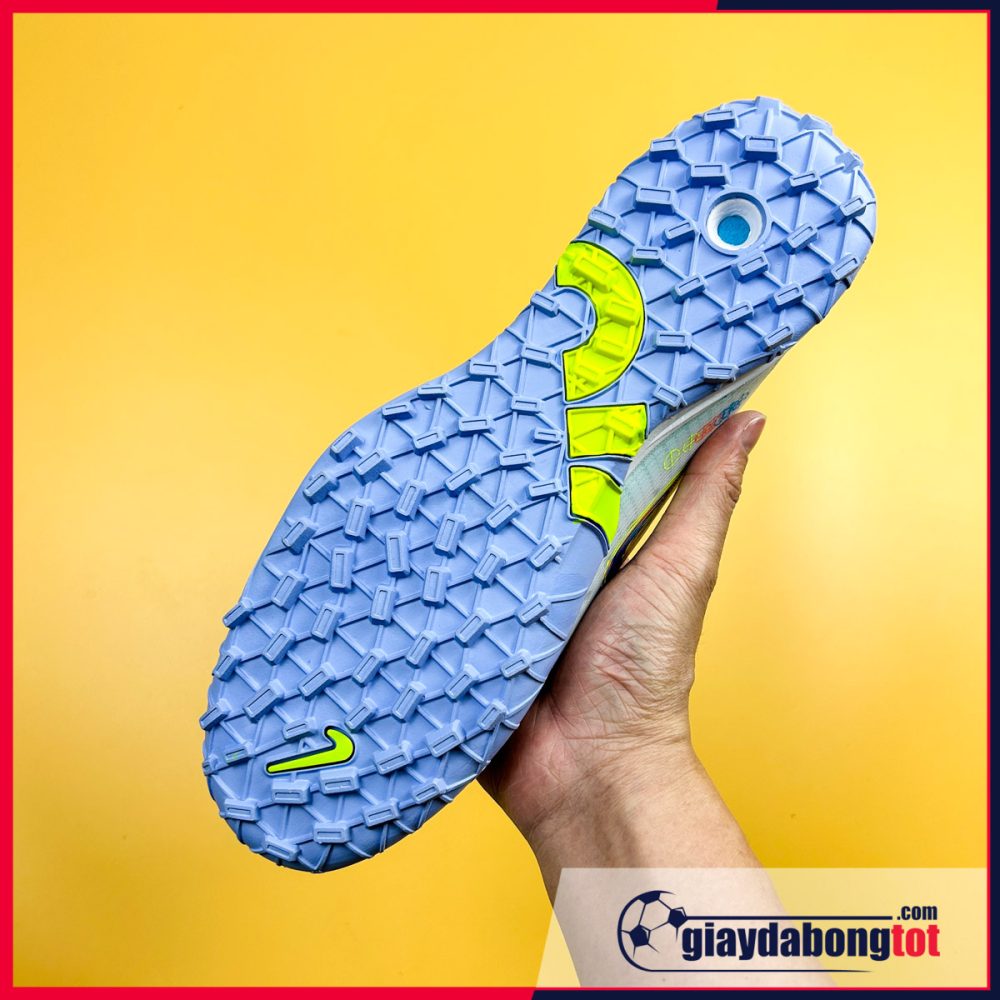 Nike Mercurial Superfly 8 Elite TF trắng xanh vạch đen