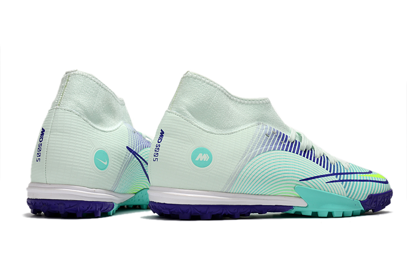 giay da bong nike mercurial superfly 8 academy tf trang xanh mds 005