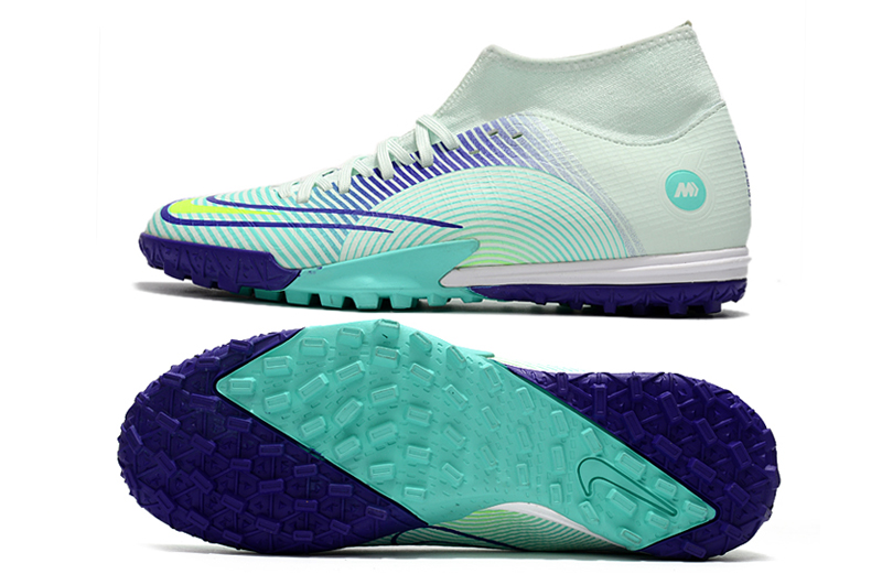 giay da bong nike mercurial superfly 8 academy tf trang xanh mds 005