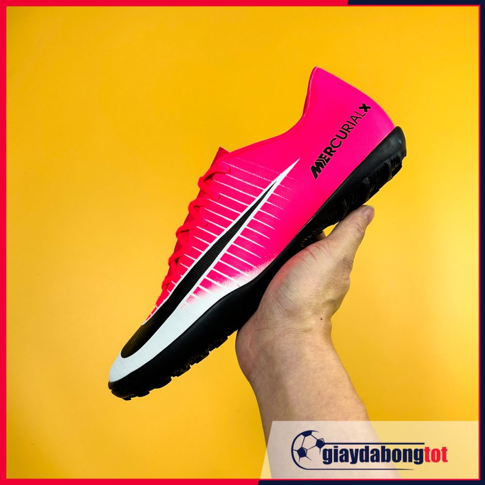 Nike Mercurial Victory 6 TF hồng trắng vạch đen