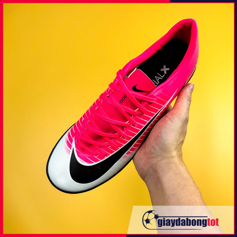 Nike Mercurial Victory 6 TF hồng trắng vạch đen