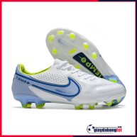 Tiempo 9 elite fg trang xanh duong