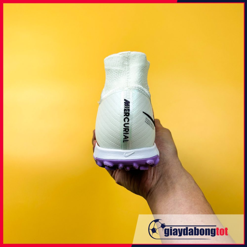 Nike Air Zoom Mercurial Superfly 9 Elite TF Trắng vạch đỏ đế tím