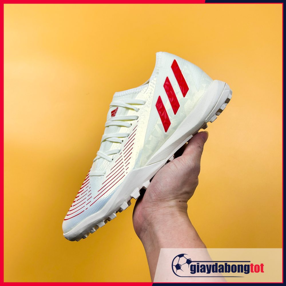 Adidas Predator Edge .3 TF Trắng ngà vạch đỏ
