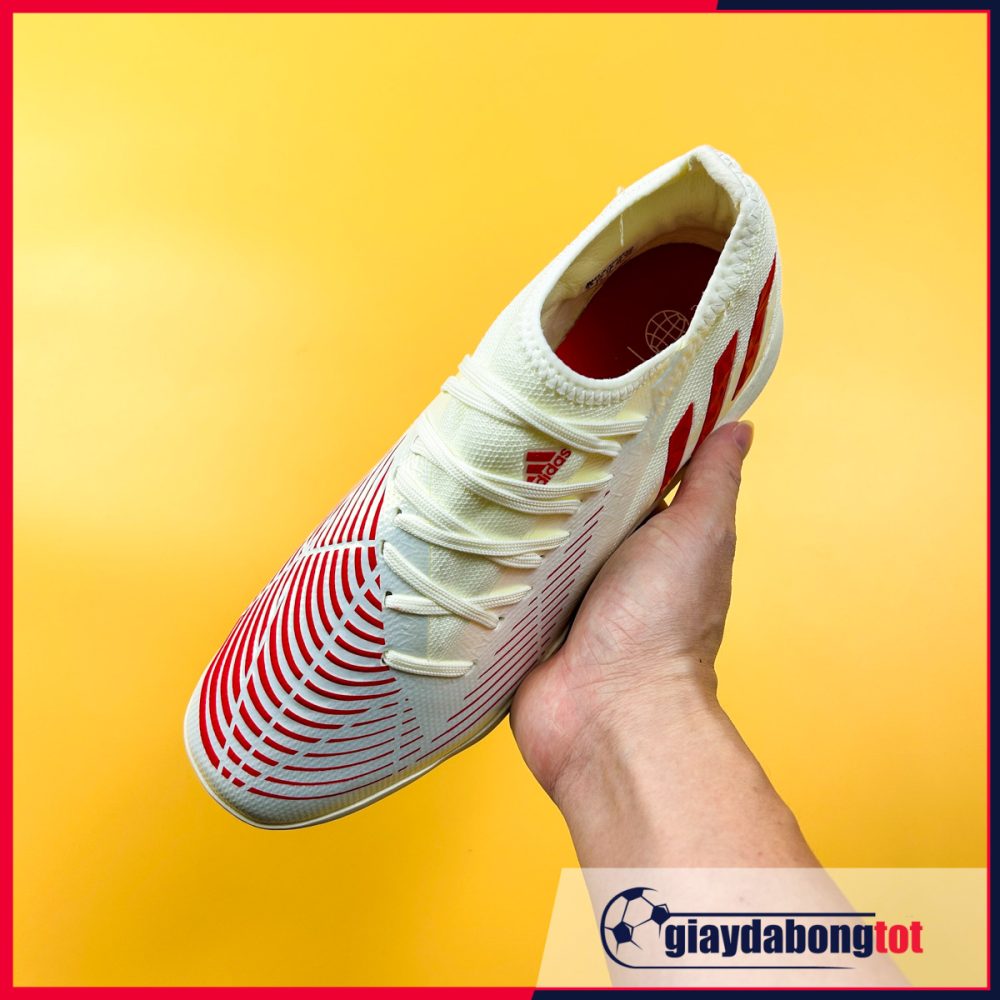 Adidas Predator Edge .3 TF Trắng ngà vạch đỏ