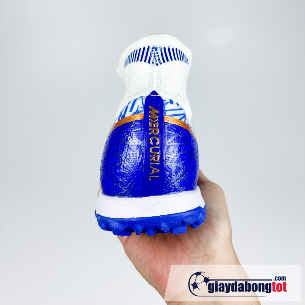 Nike mercurial superfly 9 elite tf trang xanh cr7 (4)
