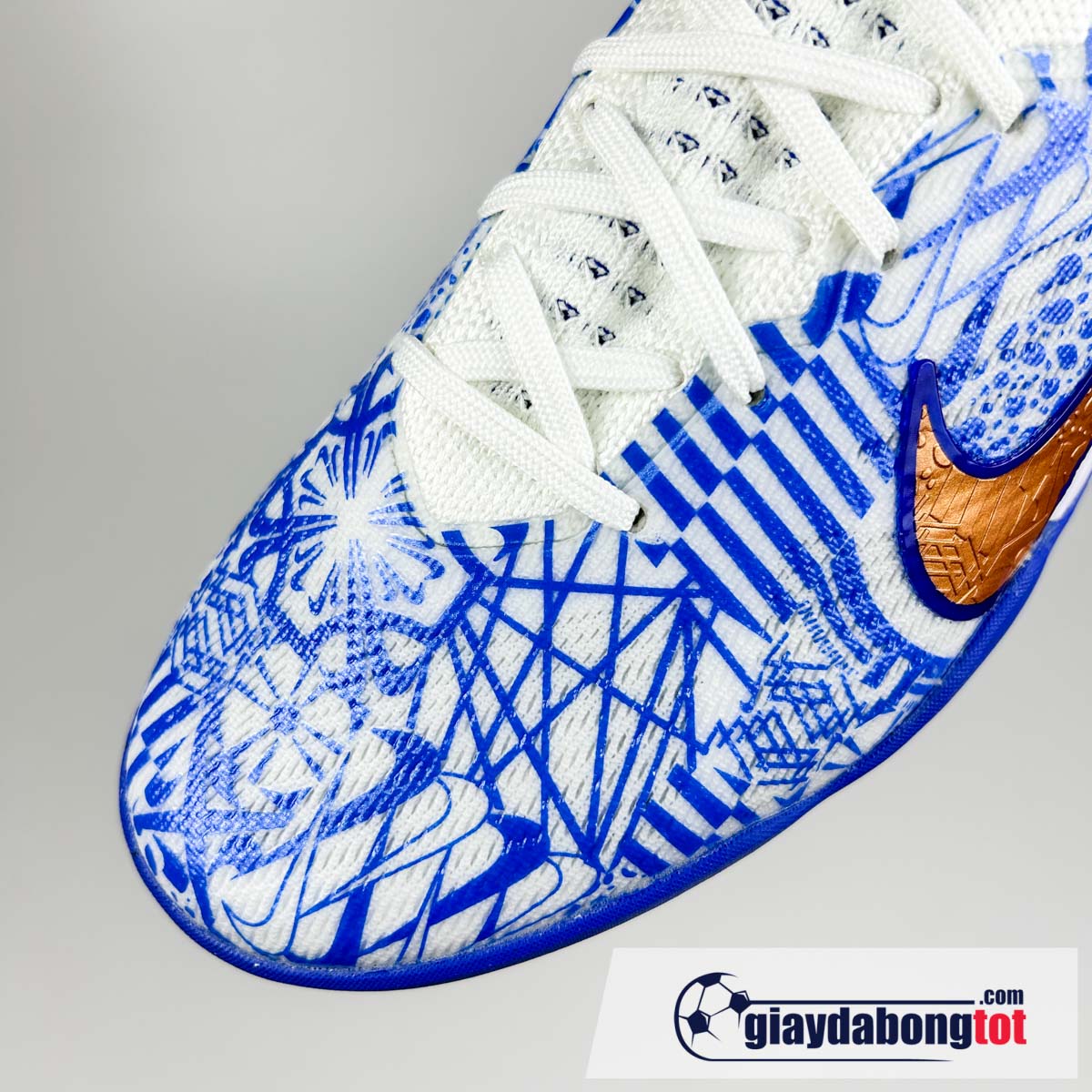 Nike mercurial superfly 9 elite tf trang xanh cr7 (7)