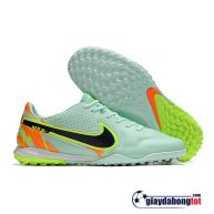 nike Tiempo 9 pro tf xanh ngoc cam vach den