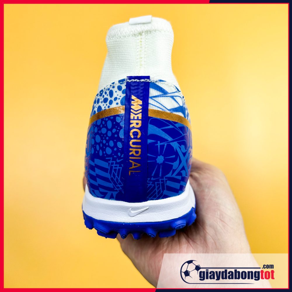 Nike Air Zoom Mercurial Superfly 9 Academy TF Trắng xanh CR7