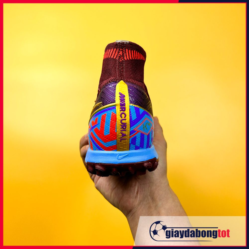 Nike Air Zoom Mercurial Superfly 9 Elite TF Tím vạch vàng Mbappe