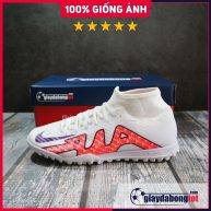 Nike Air Zoom Mercurial Superfly 9 Academy TF Trắng đỏ vạch đen (2)
