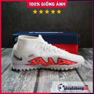 Nike Air Zoom Mercurial Superfly 9 Academy TF Trắng đỏ vạch đen (4)