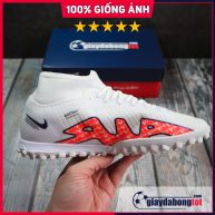 Nike Air Zoom Mercurial Superfly 9 Academy TF Trắng đỏ vạch đen (8)