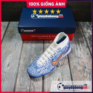 Nike Air Zoom Mercurial Superfly 9 Academy TF Trắng xanh CR7 (4)