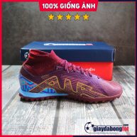 Nike Air Zoom Mercurial Superfly 9 Elite TF Tím vạch vàng Mbappe (3)