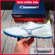 Giày đá bóng Mizuno Neo 3 Pro TF Trắng vạch xanh nhạt (1)