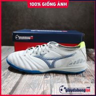 Giày đá bóng Mizuno Neo 3 Pro TF Trắng vạch xanh nhạt (2)
