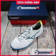 Giày đá bóng Mizuno Neo 3 Pro TF Trắng vạch xanh nhạt (6)