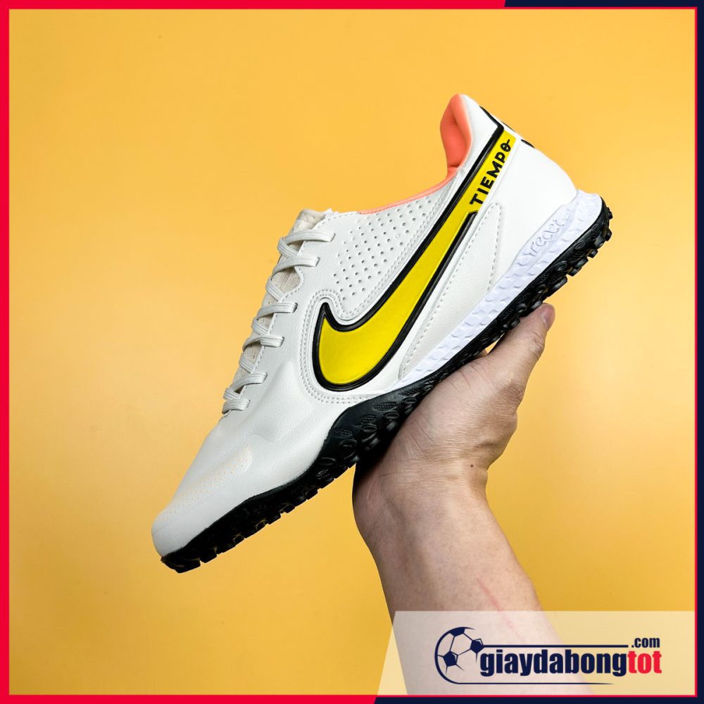 Nike Tiempo Legend 9 Pro TF Trắng ngà vạch vàng