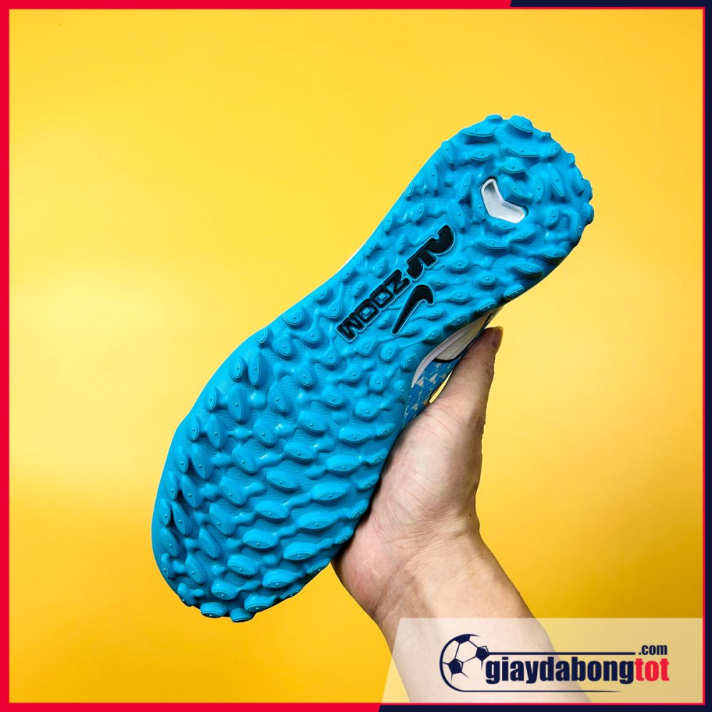 Nike Air Zoom Mercurial Vapor 15 Pro TF Trắng vạch xanh nhạt