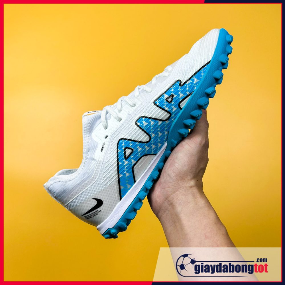 Nike Air Zoom Mercurial Vapor 15 Pro TF Trắng vạch xanh nhạt