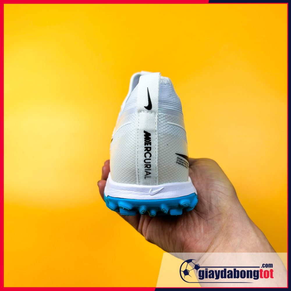 Nike Air Zoom Mercurial Vapor 15 Pro TF Trắng vạch xanh nhạt