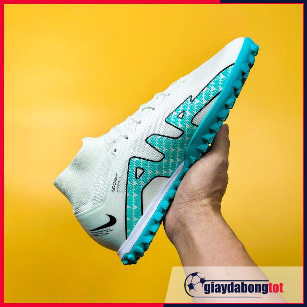 Nike Air Zoom Mercurial Superfly 9 Elite TF Trắng vạch xanh nhạt