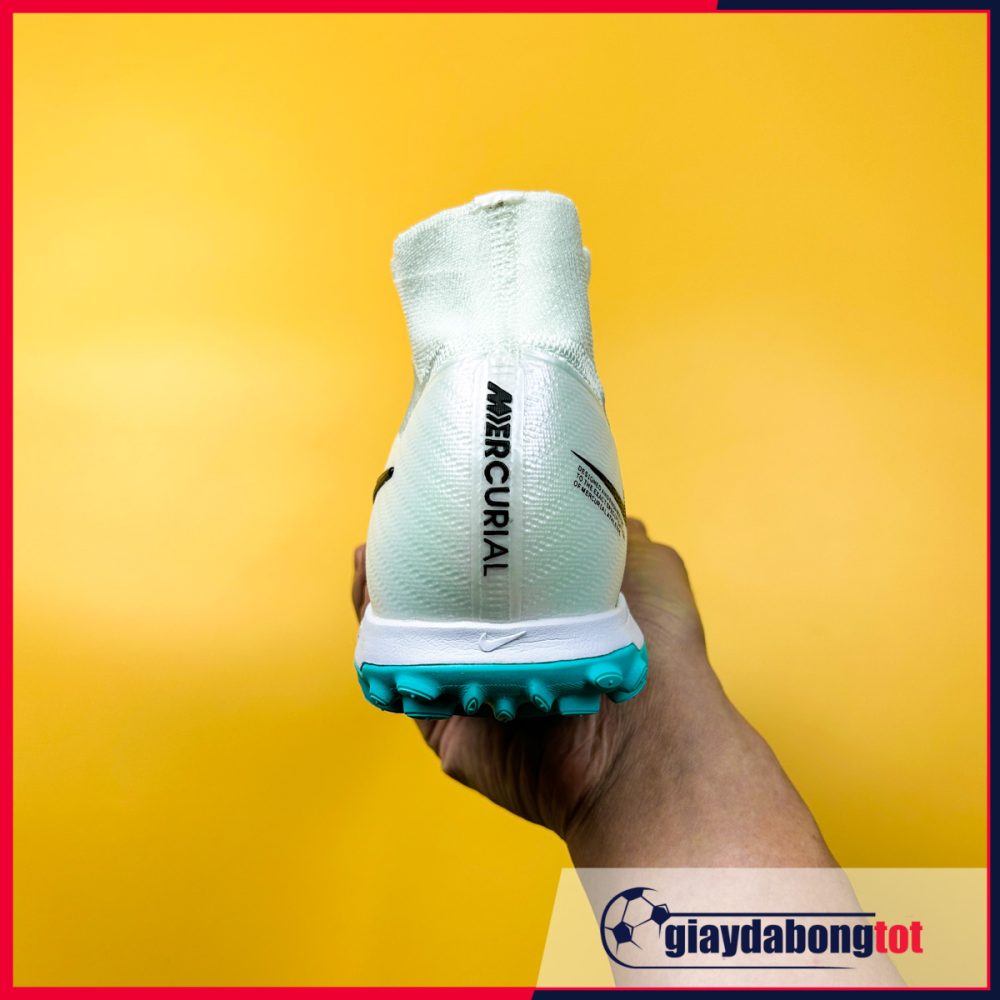 Nike Air Zoom Mercurial Superfly 9 Elite TF Trắng vạch xanh nhạt