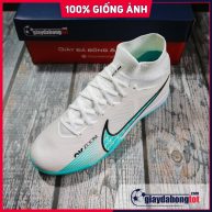 Nike Air Zoom Mercurial Superfly 9 Elite TF Trắng vạch xanh nhạt (3)