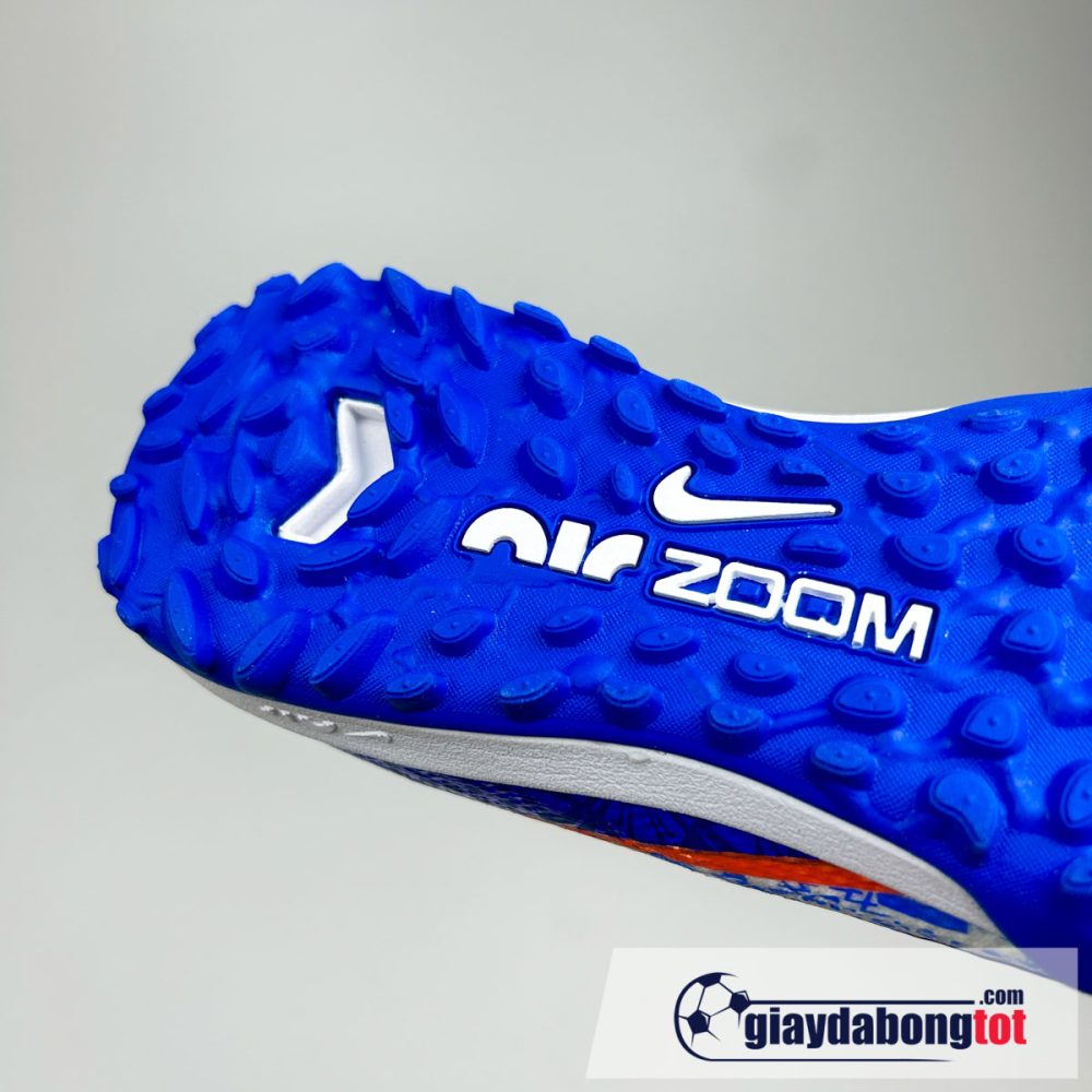 Nike air zoom mercurial superfly 9 elite tf trang xanh cr7 tre em (1)