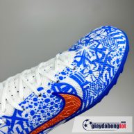Nike air zoom mercurial superfly 9 elite tf trang xanh cr7 tre em (10)