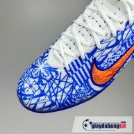 Nike air zoom mercurial superfly 9 elite tf trang xanh cr7 tre em (7)